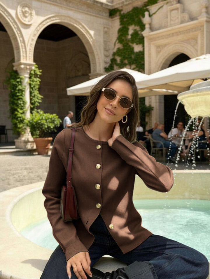 Cardigan SHEIN, maro