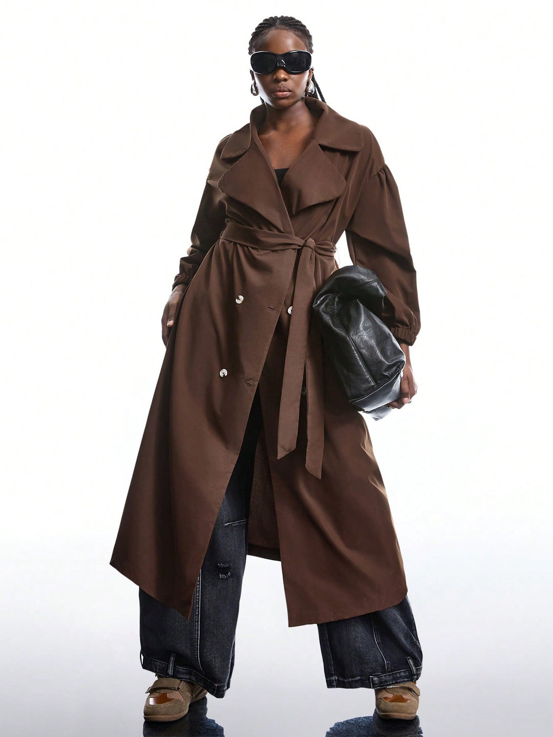 Trench SHEIN, maro