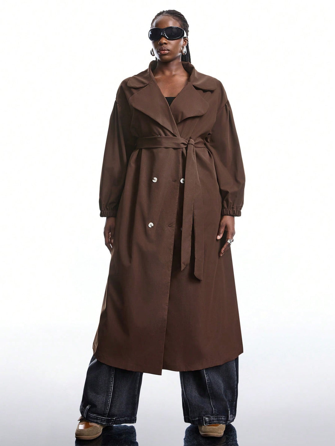 Trench SHEIN, maro