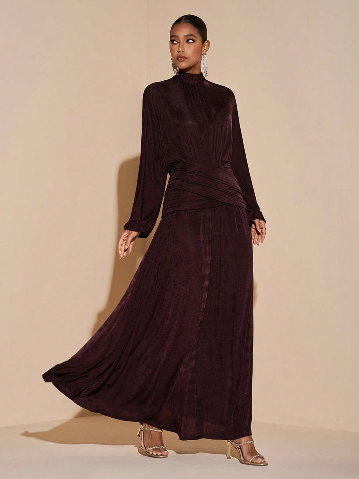 Rochie maxi SHEIN, maro