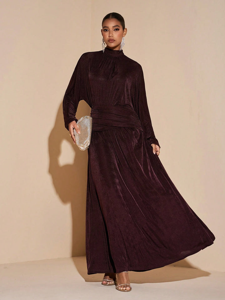 Rochie maxi SHEIN, maro