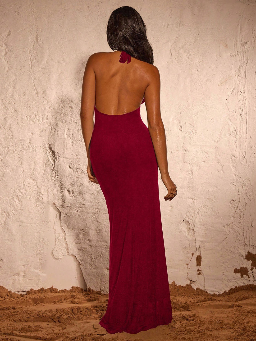 Rochie maxi SHEIN, vișiniu