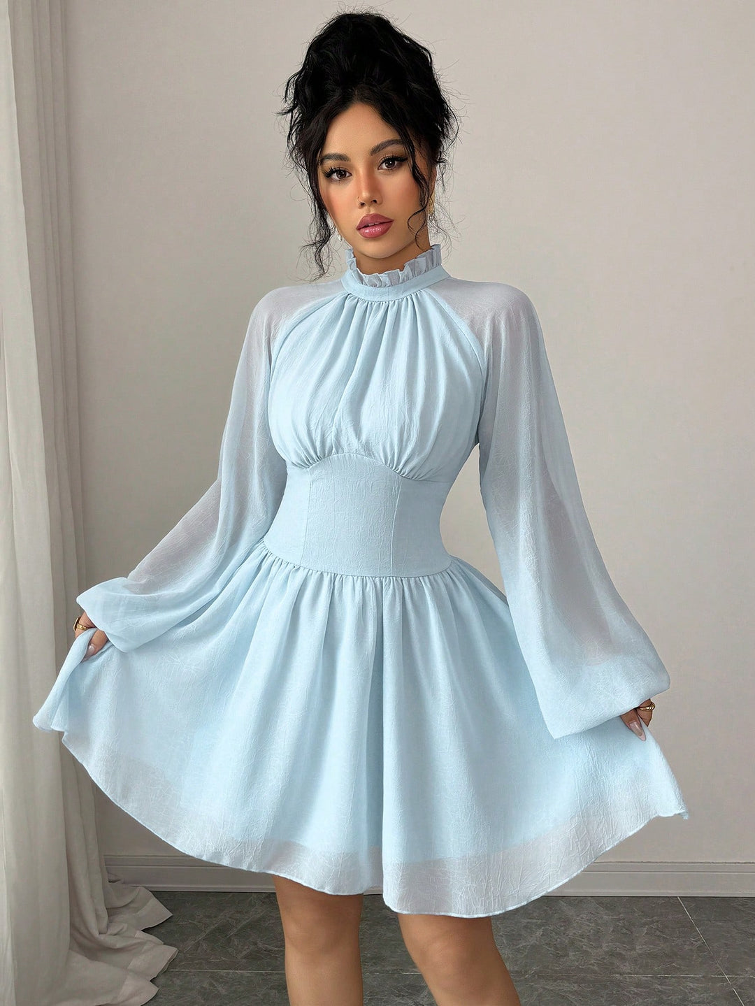 Rochie scurtă SHEIN, albastru