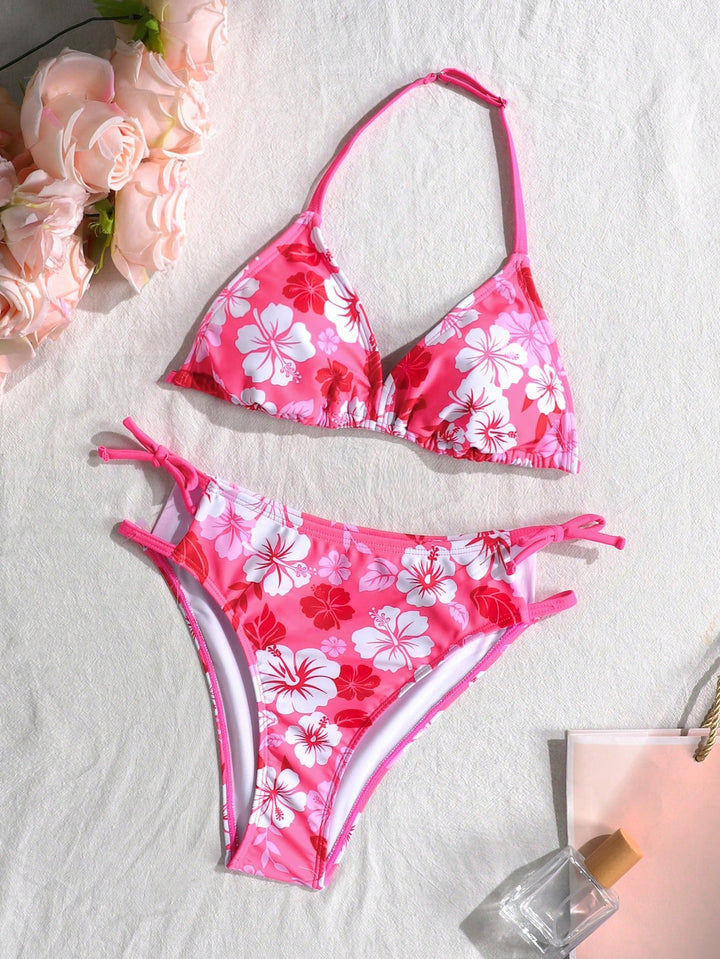 Set bikini SHEIN, roz