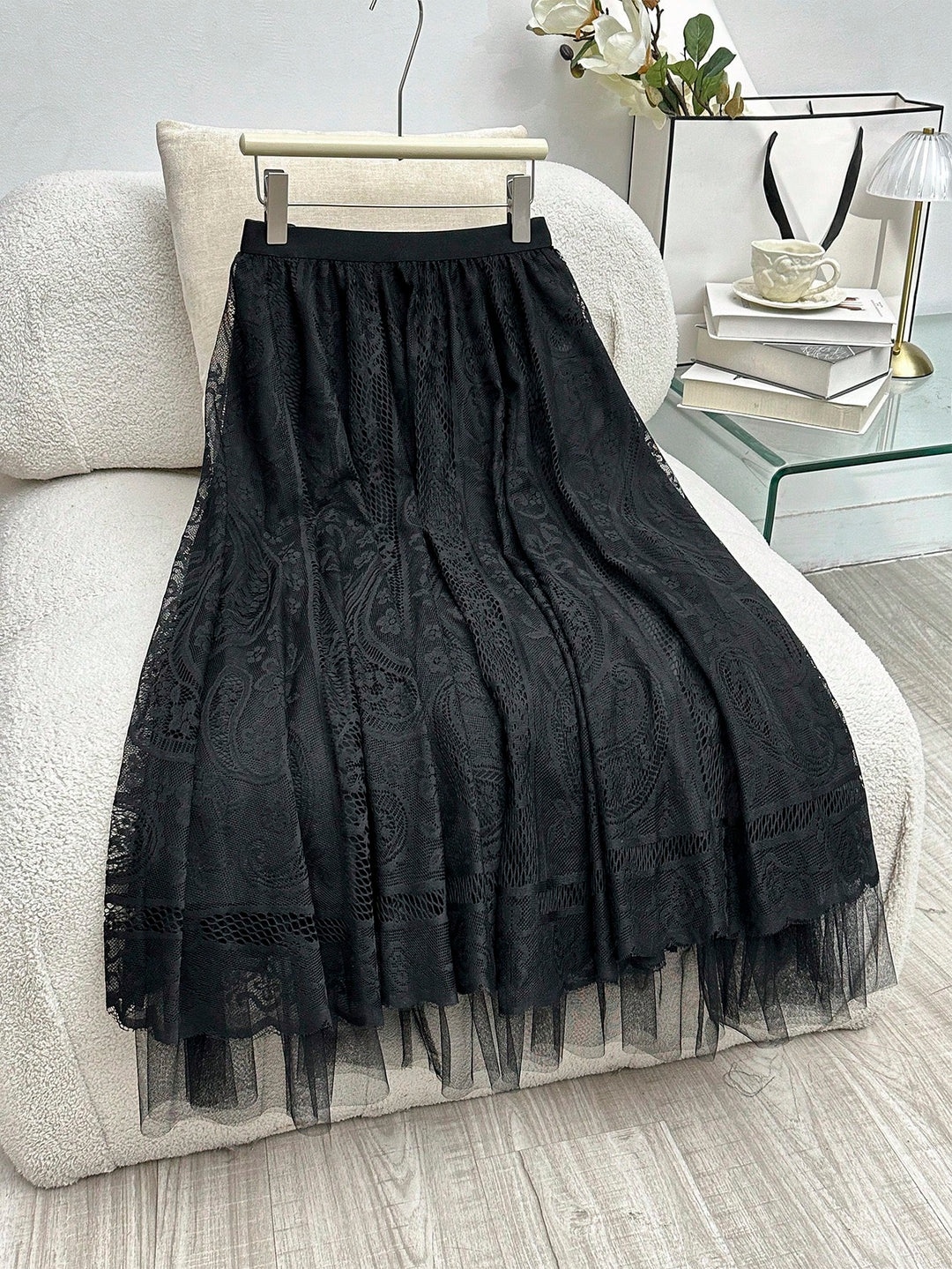 Fustă maxi SHEIN, negru
