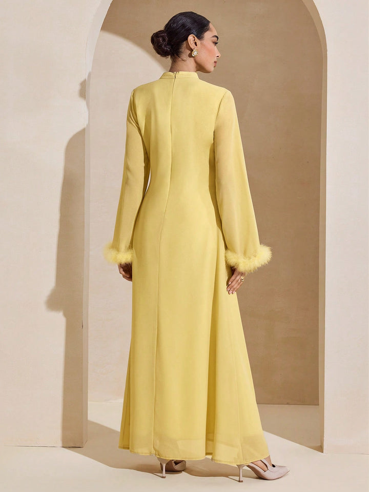 Rochie maxi SHEIN, galben
