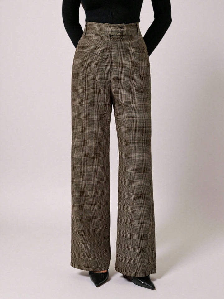 Pantaloni SHEIN, maro