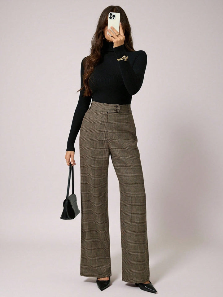 Pantaloni SHEIN, maro
