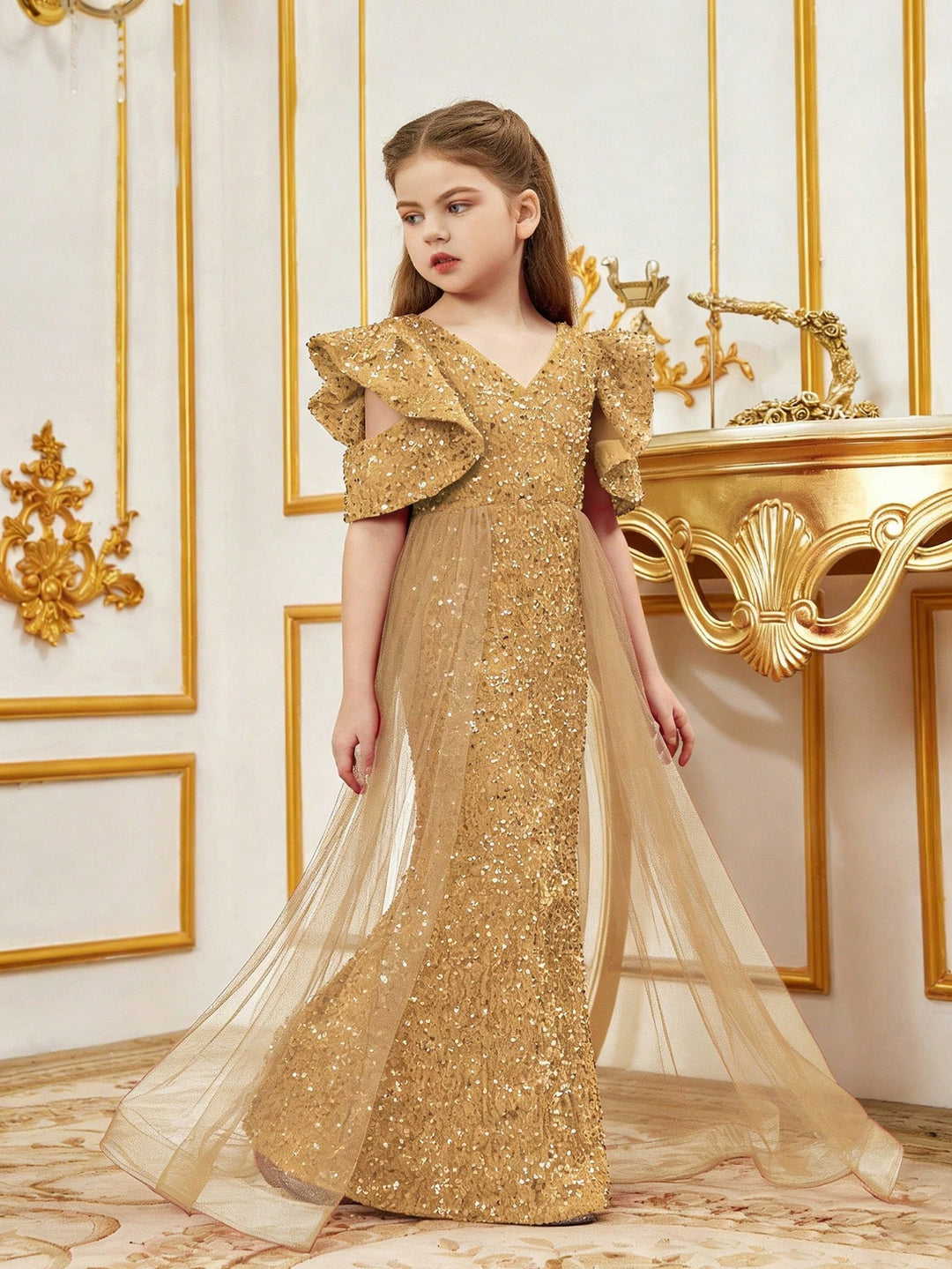 Rochie SHEIN, auriu