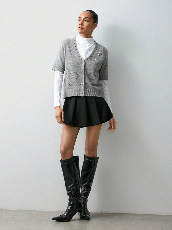 Pantaloni scurți SHEIN, negru