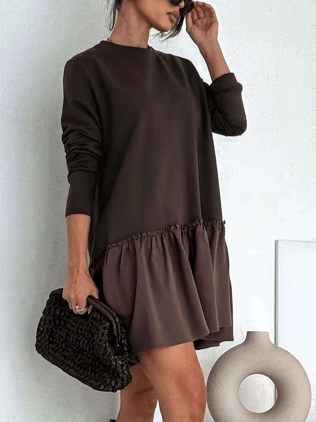 Rochie mini SHEIN, maro