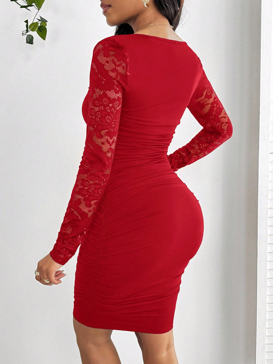 Rochie midi SHEIN, roșu