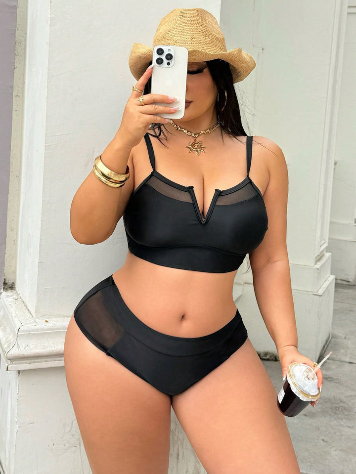Set bikini de baie SHEIN, negru