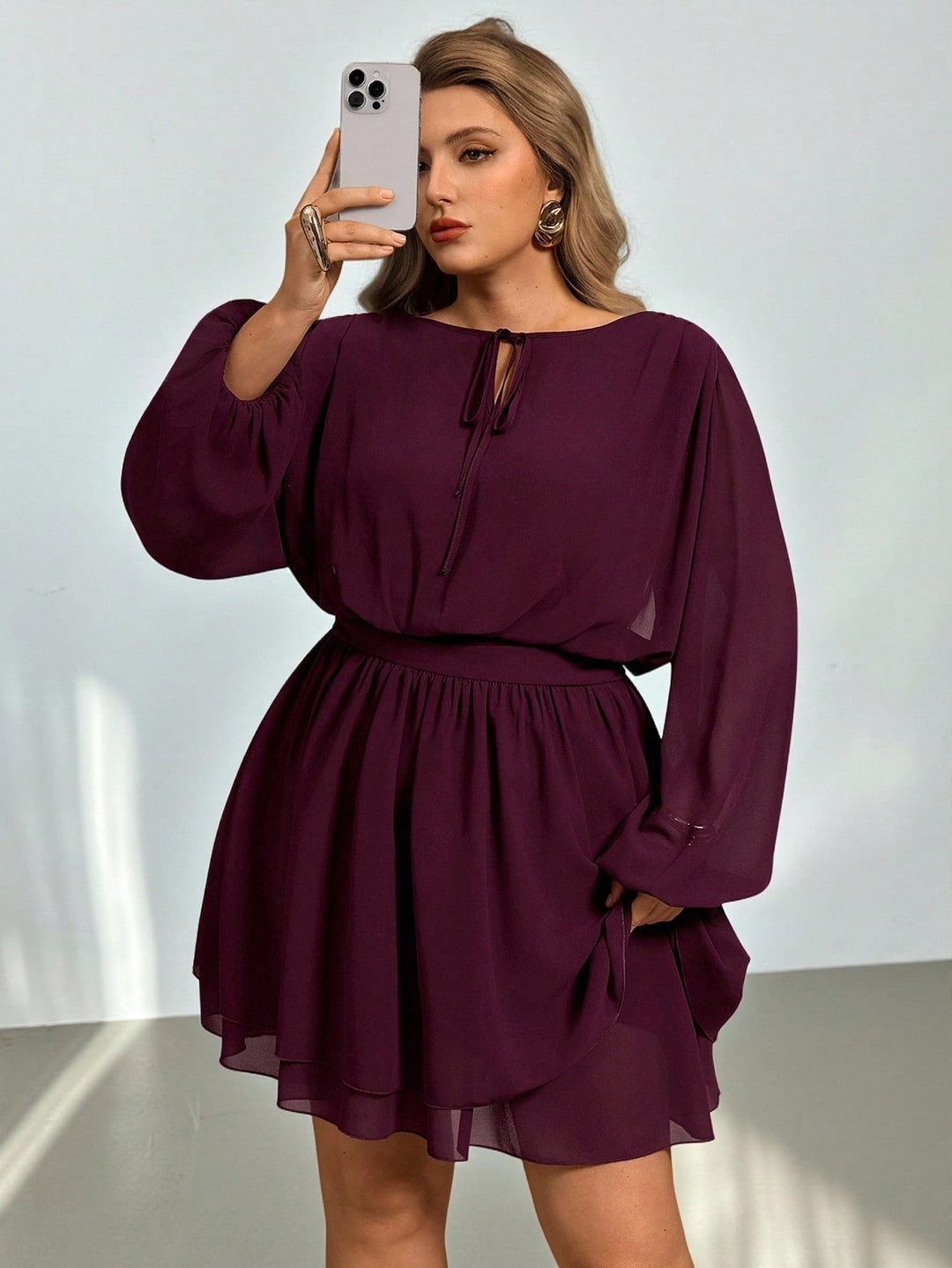 Rochie SHEIN, vișiniu
