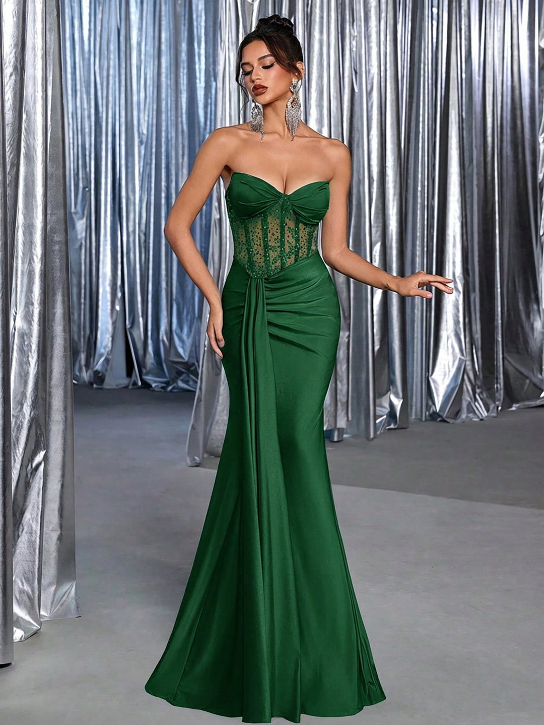Rochie SHEIN, verde