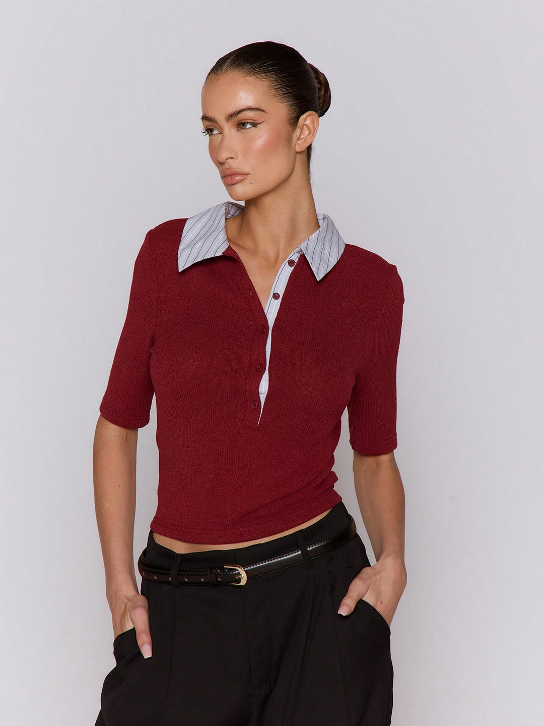 Top SHEIN, vișiniu
