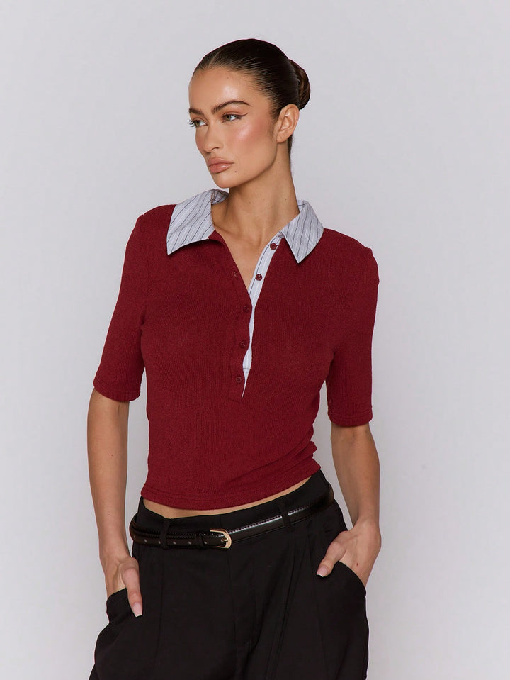 Top SHEIN, vișiniu