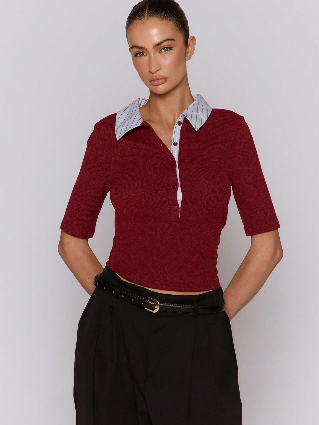 Top SHEIN, vișiniu