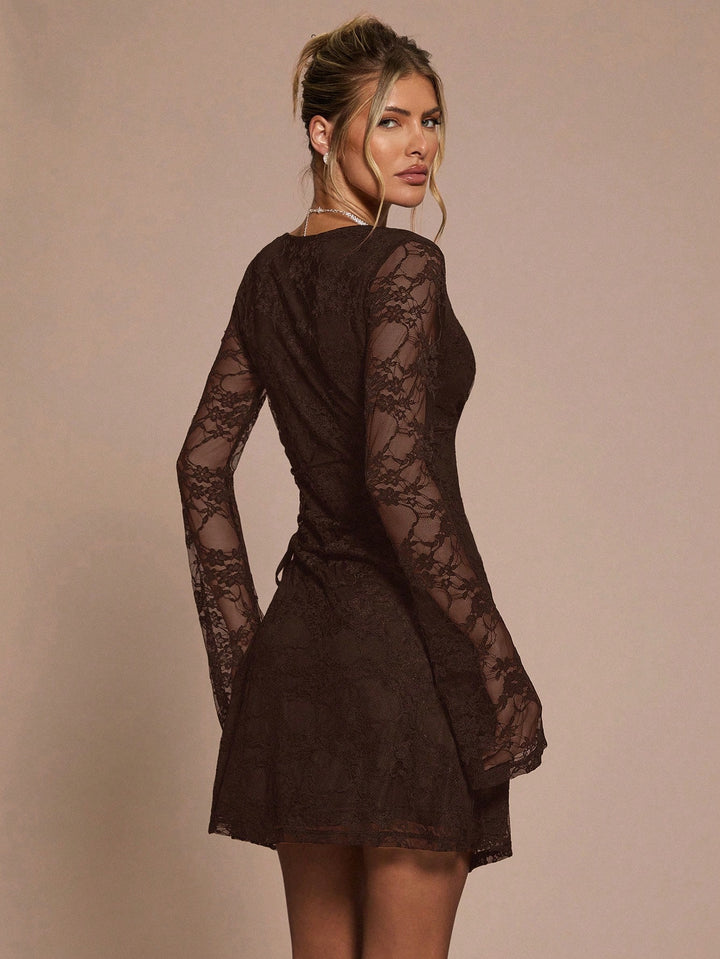 Rochie mini SHEIN, maro