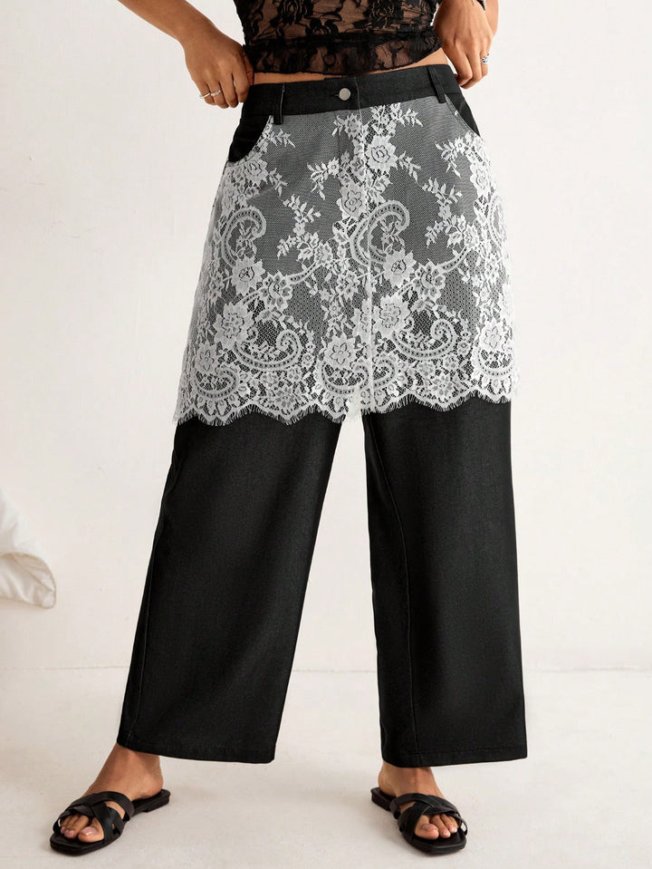 Pantaloni SHEIN, negru