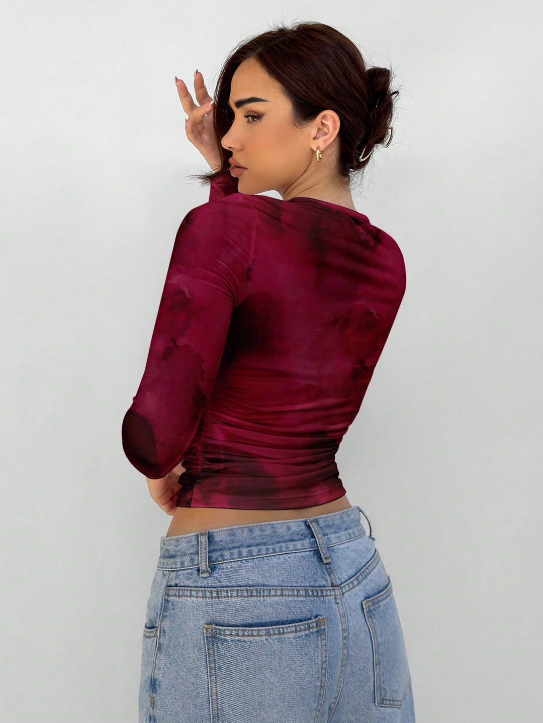 Tricou SHEIN, vișiniu