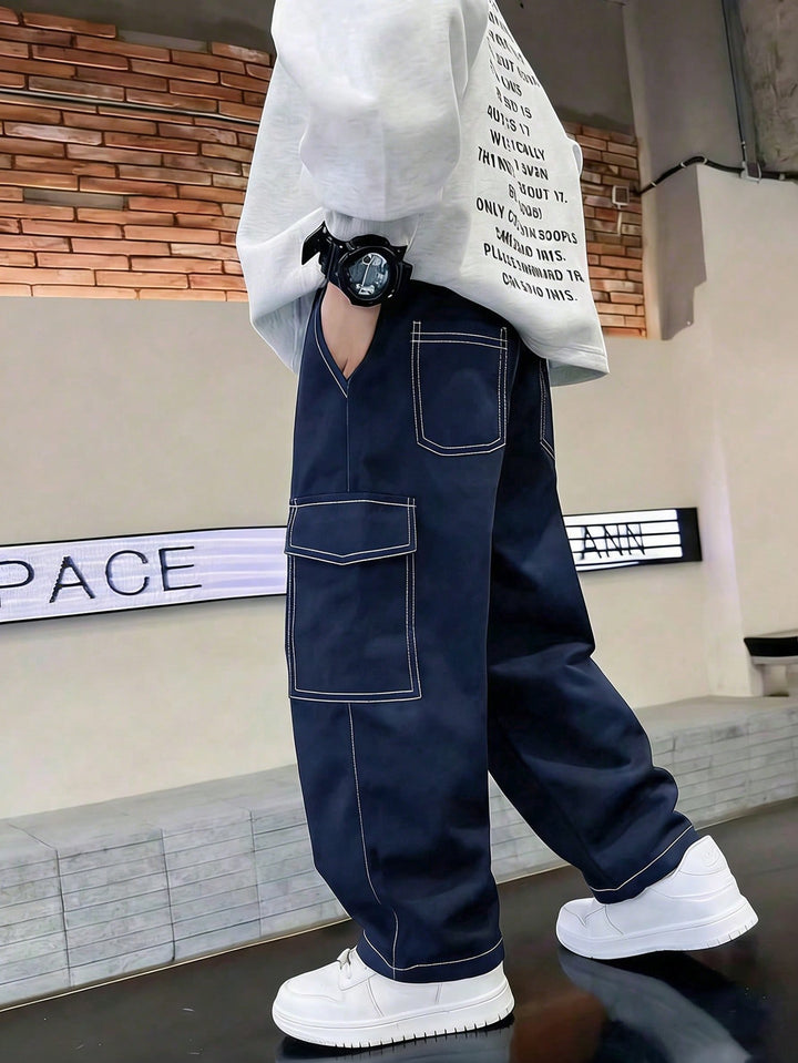 Pantaloni SHEIN, albastru