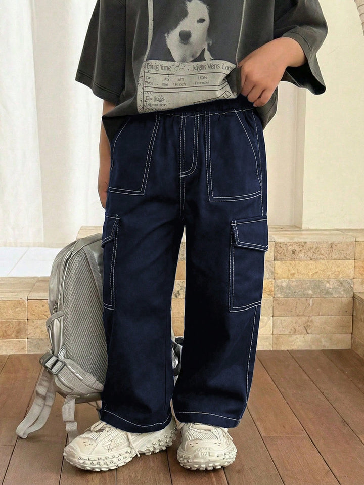 Pantaloni SHEIN, albastru