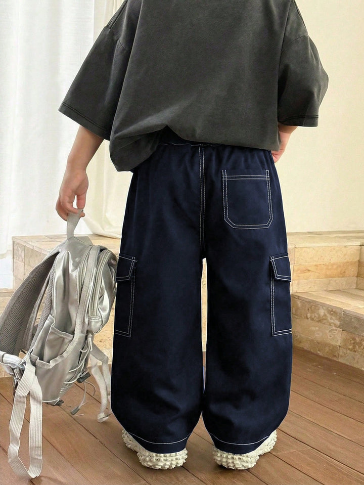Pantaloni SHEIN, albastru