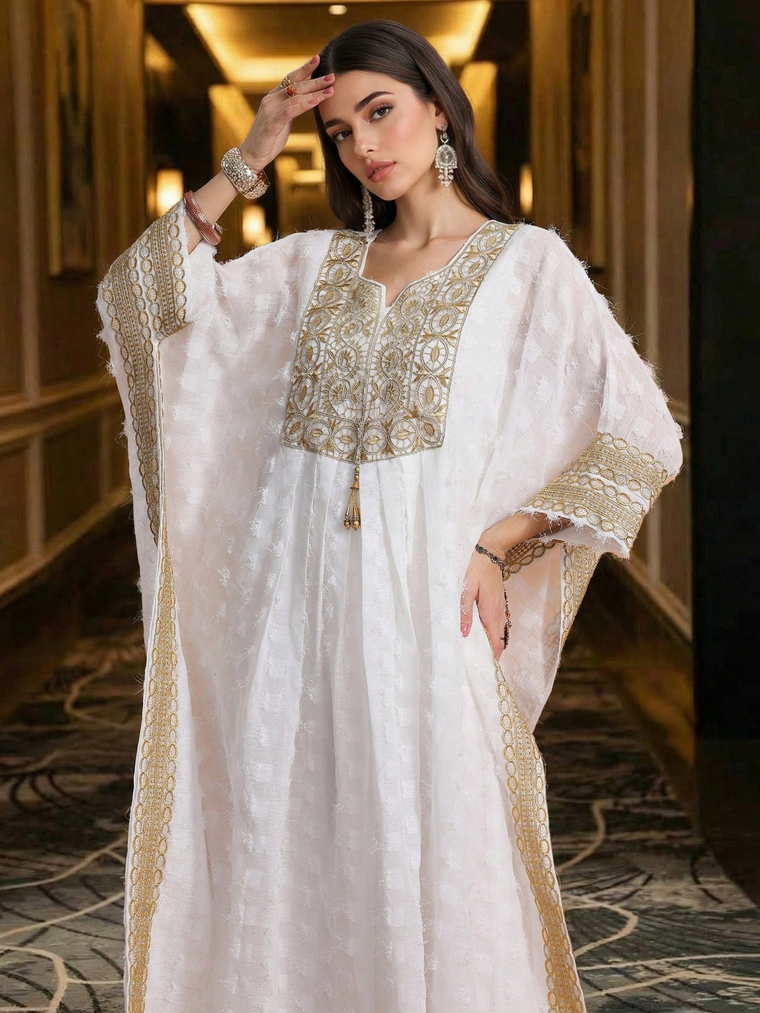 Rochie maxi SHEIN, alb