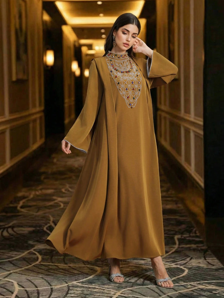 Rochie maxi SHEIN, kaki
