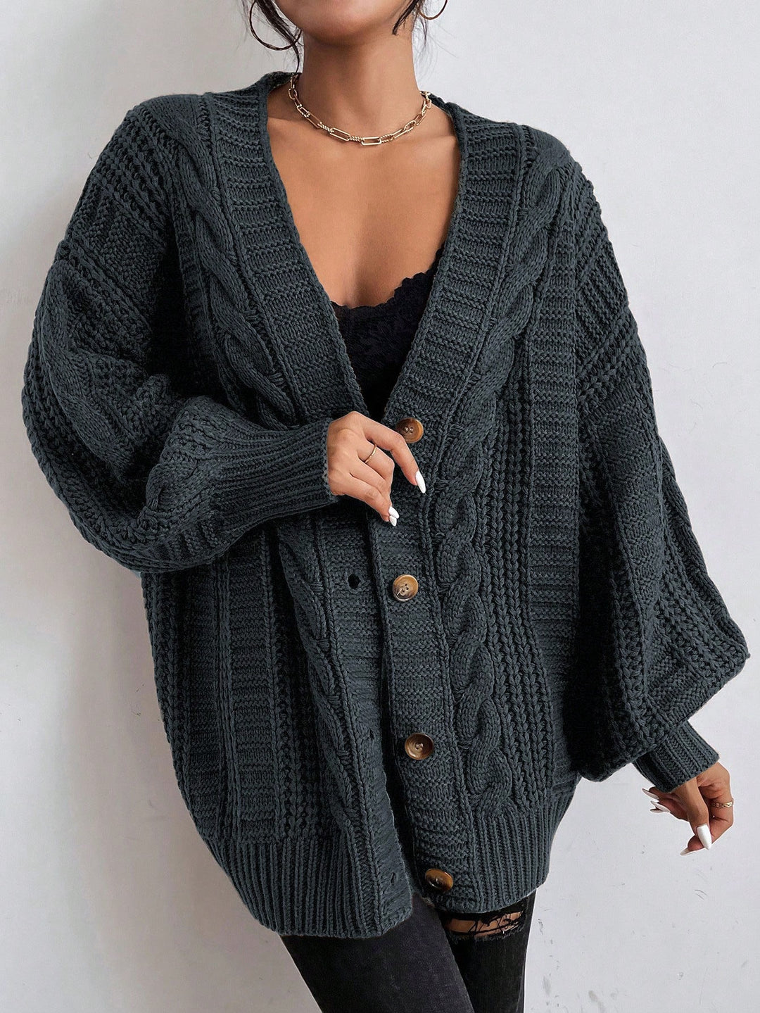 Cardigan SHEIN, gri