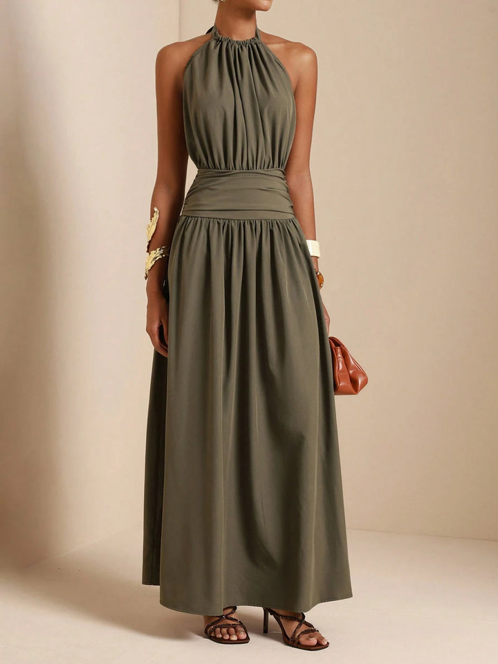 SHEIN Khaki Maxi Dress