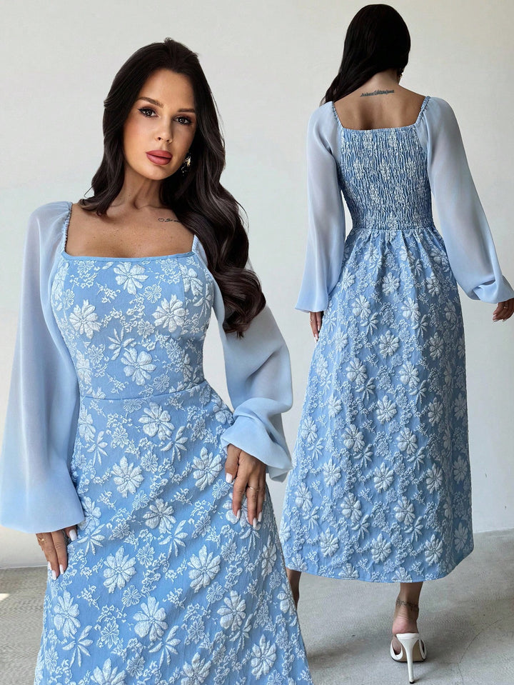 Rochie midi SHEIN, albastru