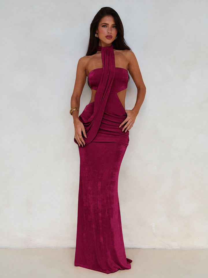 Rochie maxi SHEIN, vișiniu