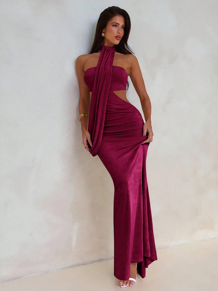 Rochie maxi SHEIN, vișiniu