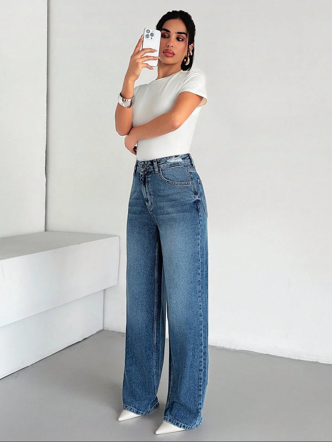 Jeans SHEIN, albastru