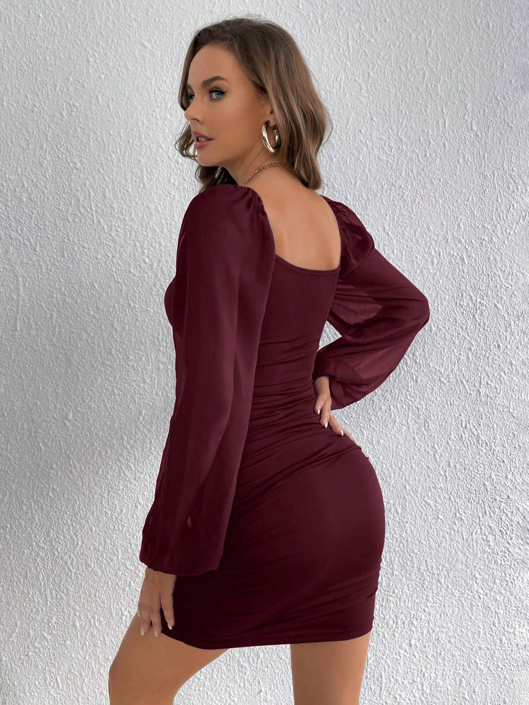 Rochie mini SHEIN, vișiniu