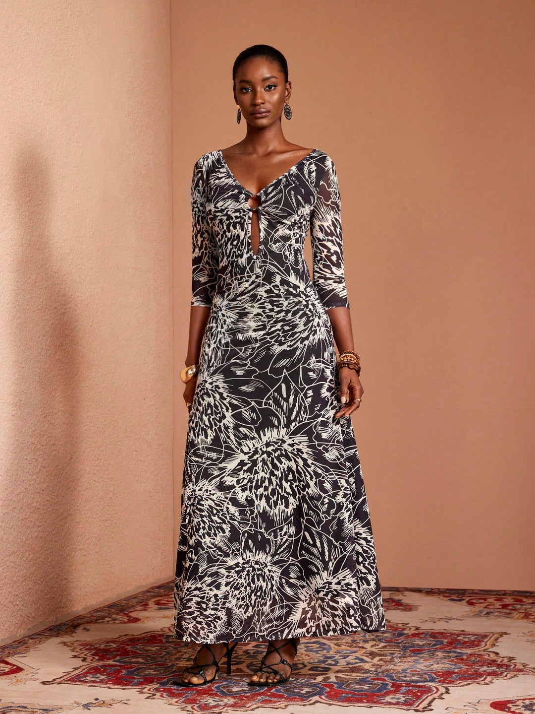 Rochie maxi SHEIN, mix culori