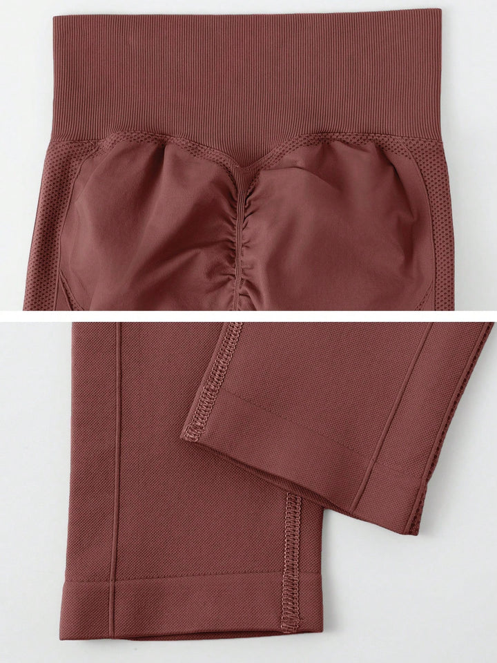 Pantaloni SHEIN, maro