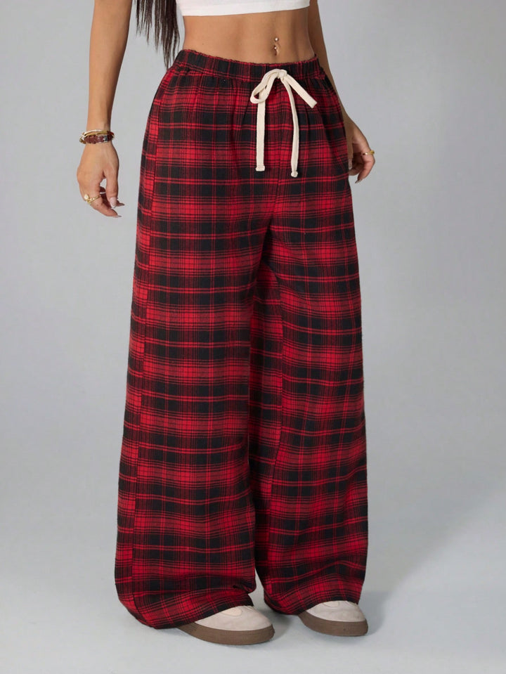 Pantaloni SHEIN, roșu