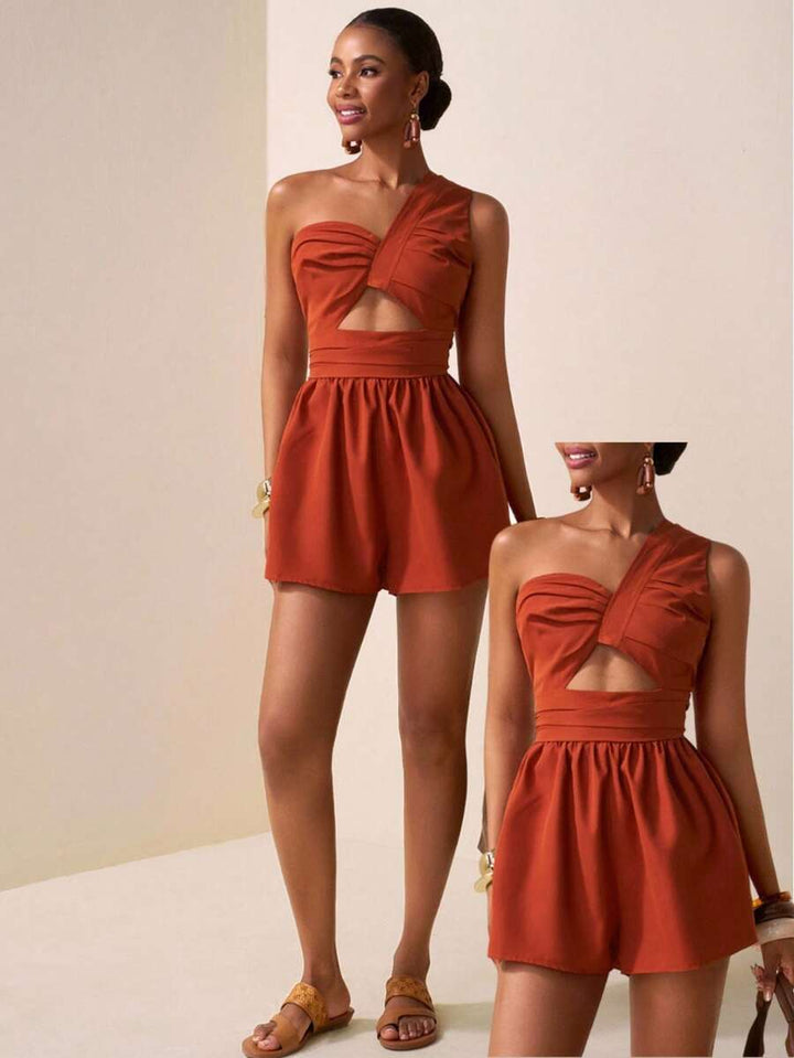 Salopetă scurtă SHEIN, portocaliu