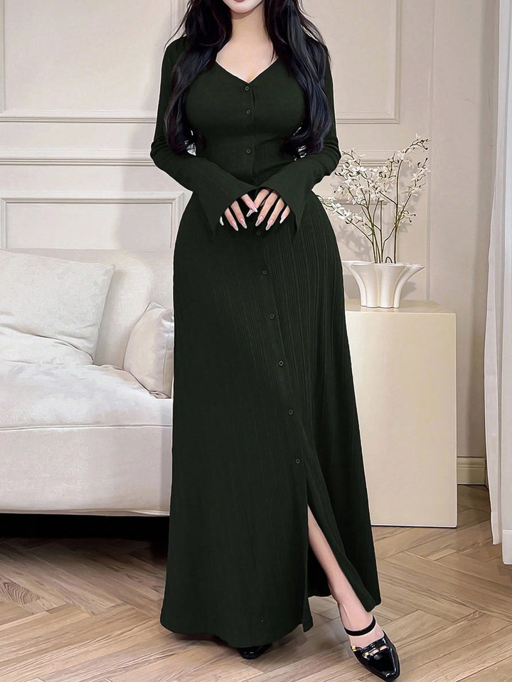 SHEIN maxi ruha, zöld