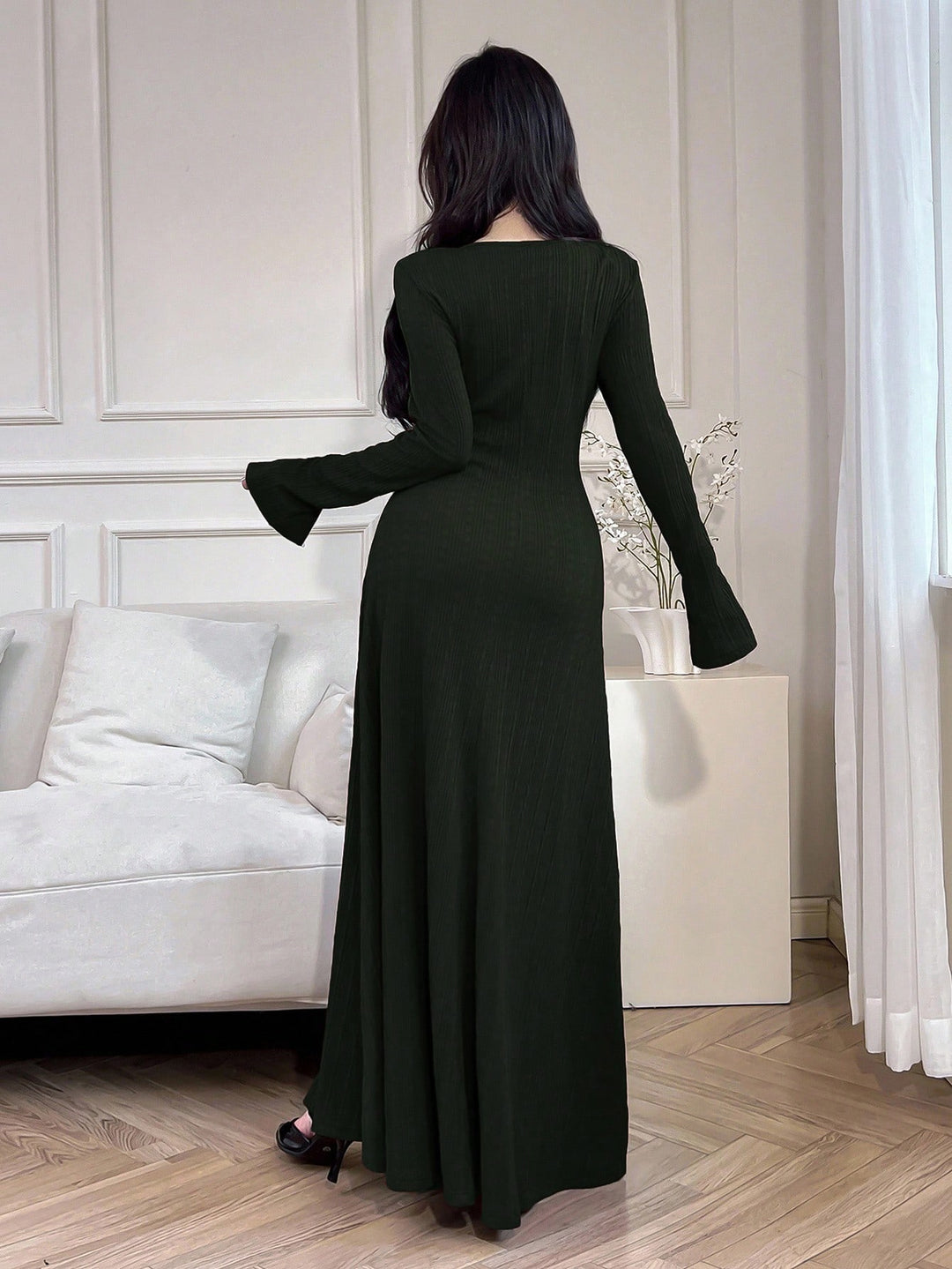 Rochie maxi SHEIN, verde