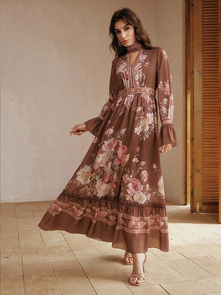 Rochie maxi SHEIN, maro