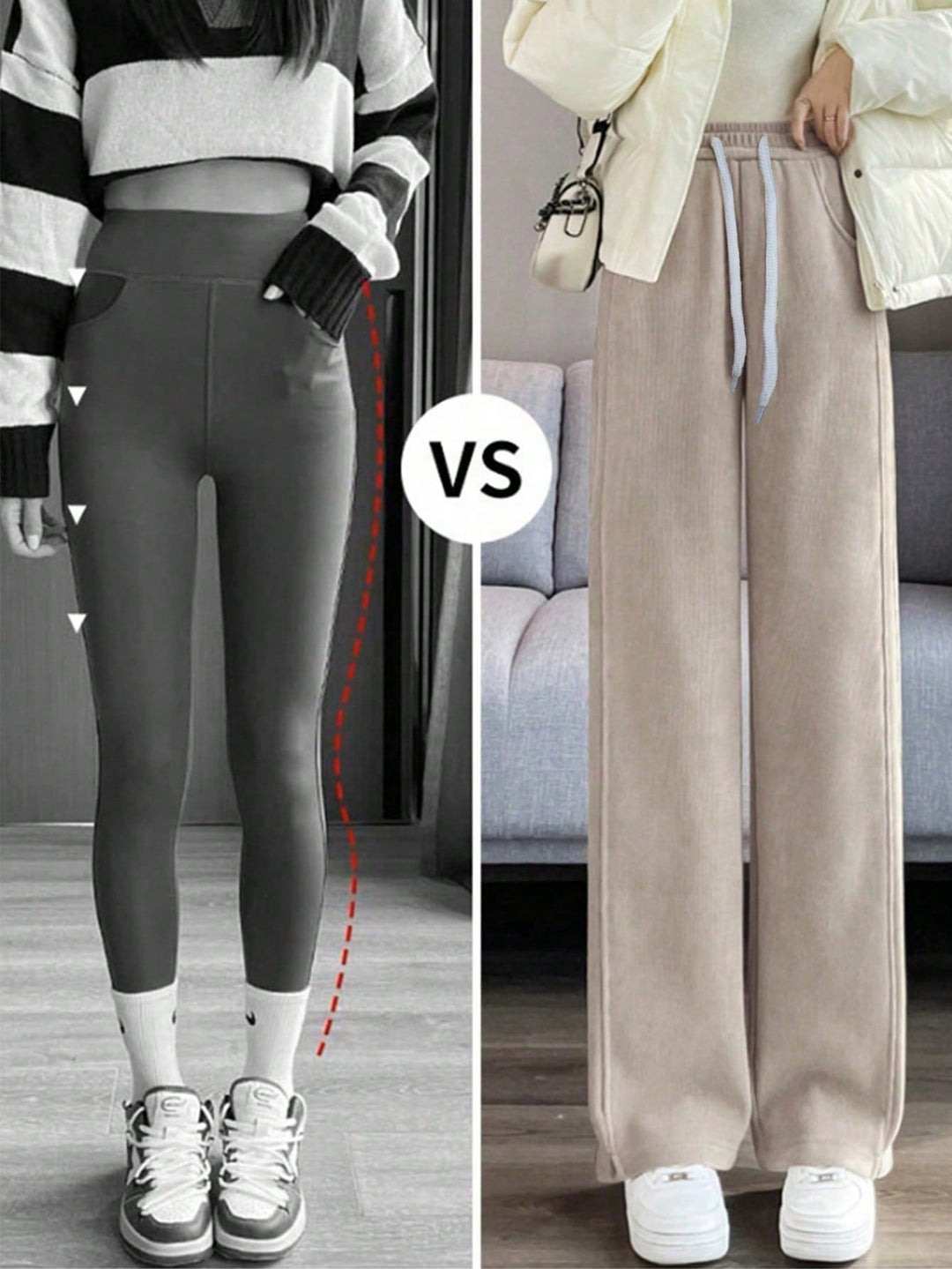 Pantaloni SHEIN, auriu