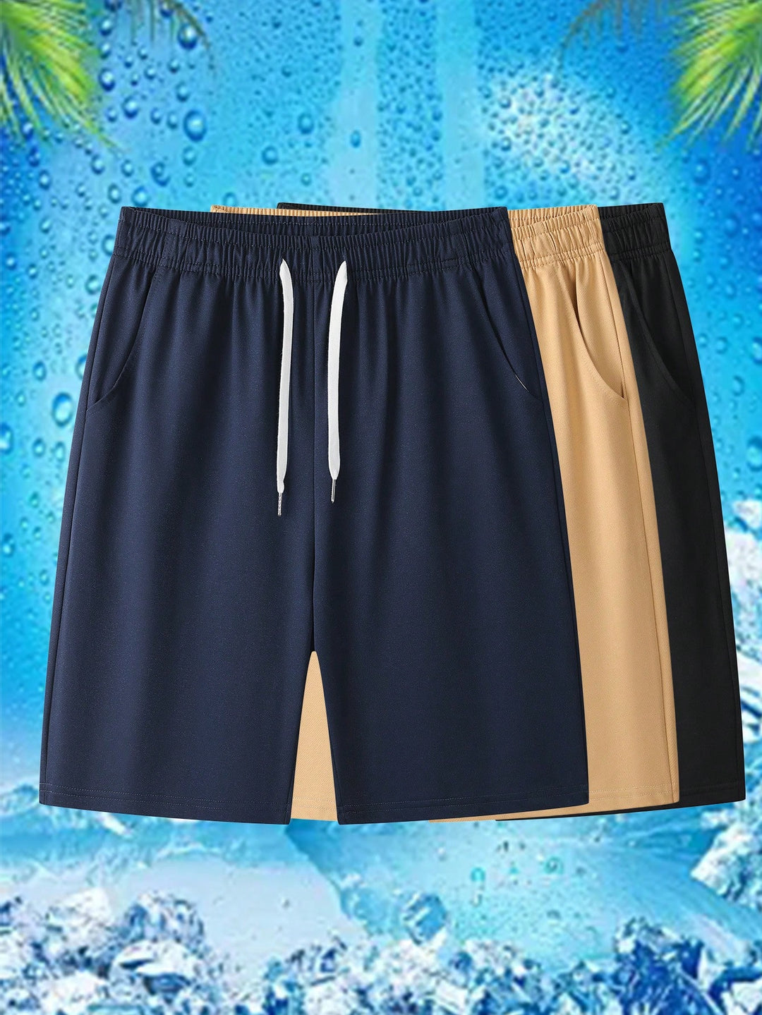Pantaloni scurți SHEIN, albastru