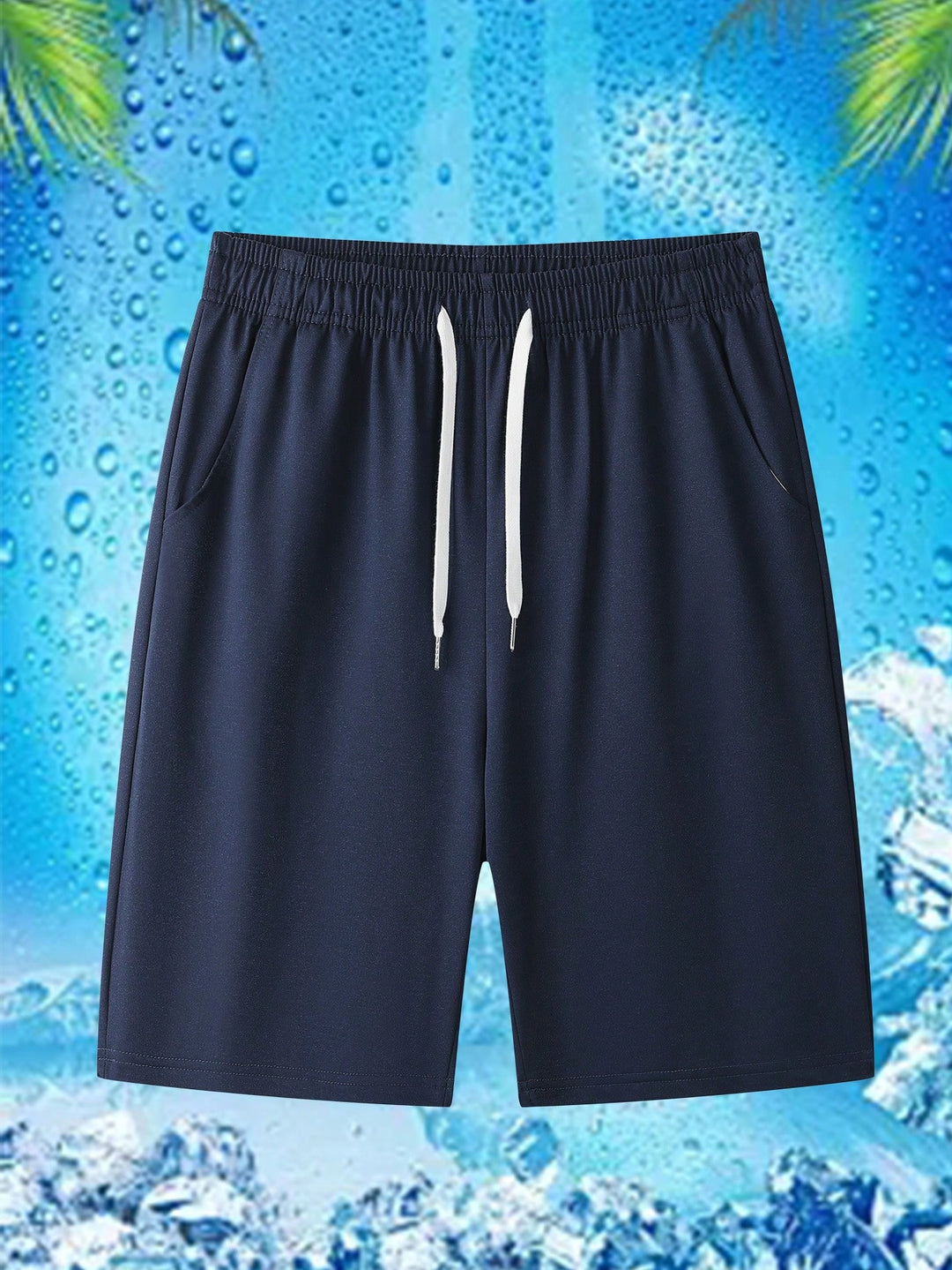 Pantaloni scurți SHEIN, albastru