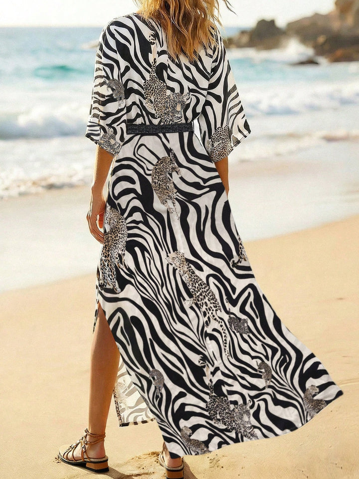 Rochie maxi SHEIN, mix culori