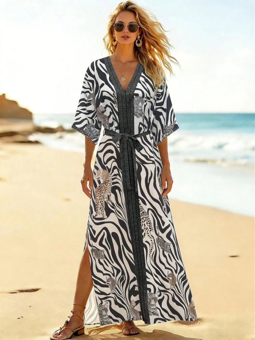 Rochie maxi SHEIN, mix culori