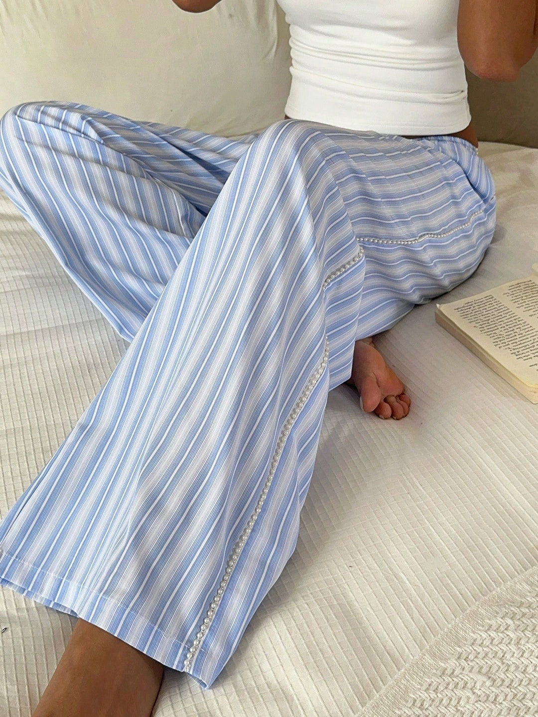 Pantaloni SHEIN, albastru